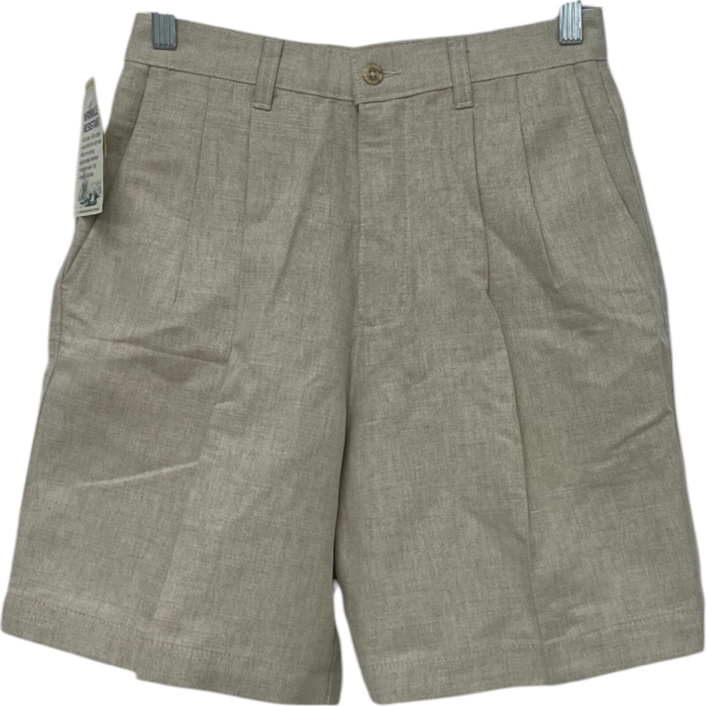 Northern Reflections Chino Short Womens Size 5/6‎ Beige Mid Rise Pleated NWT